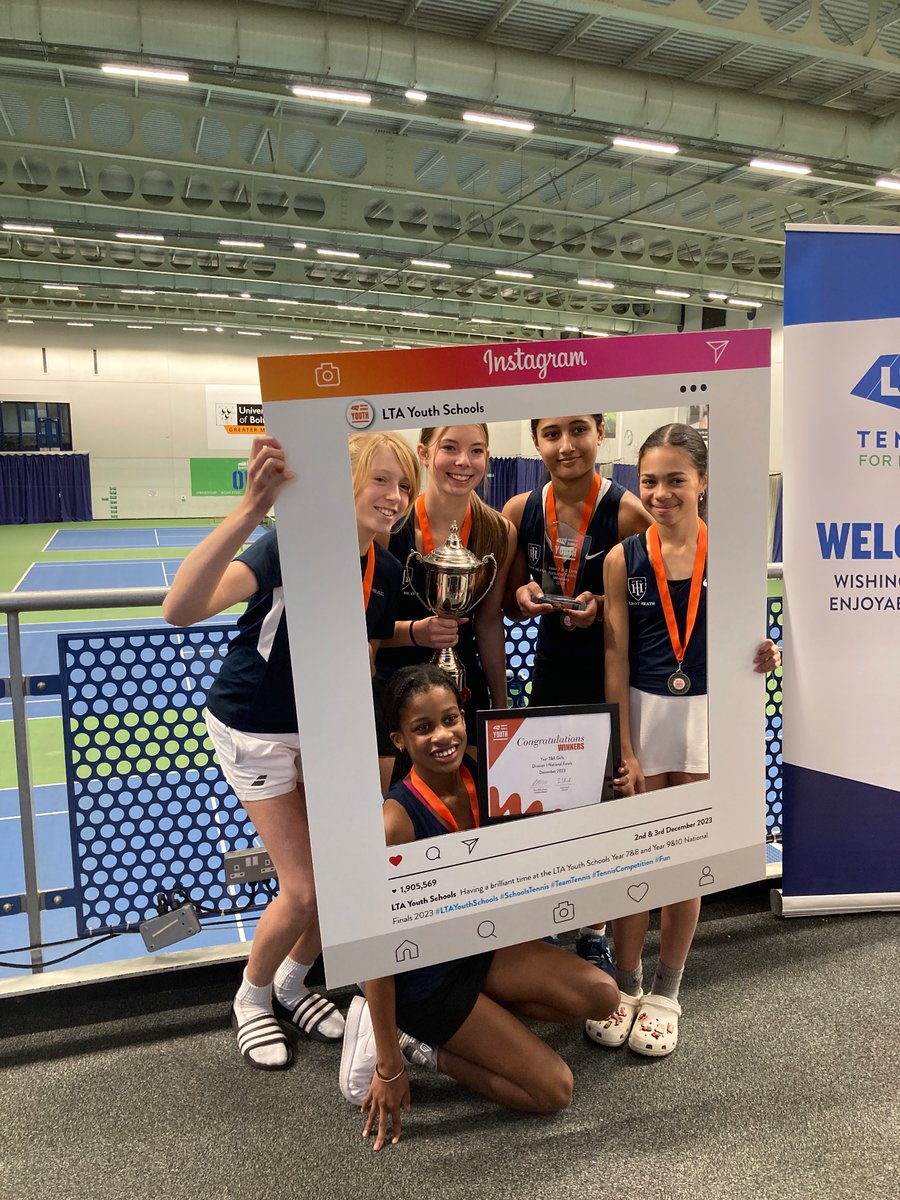 U13 Tennis National Champions 2023! 🤩 🥂 🎾 @TalbotHeathSch @LTACompetitions @WestHantsClub