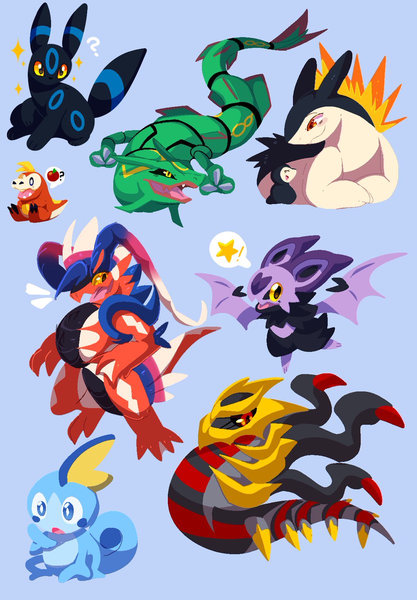 Doodles my favourite Pokemon but with lineless art