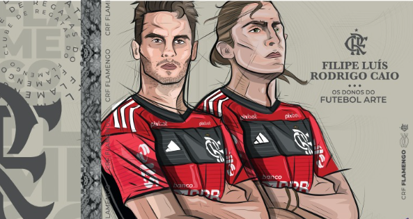 Flamengo's tweet photo. Nação, temos um domingo de MUITO FLAMENGO no Maracanã. O jogo contra o Cuiabá é importantíssimo na reta final do Brasileirão e vai marcar a despedida do estádio de dois craques que fizeram história com o Manto Sagrado: Filipe Luís e Rodrigo Caio. Se liga nas instruções pra que nossa homenagem seja no capricho:
- Entre cedo no Maraca! Teremos mosaico no setor Leste antes da bola rolar. Evite filas, chegue o quanto antes e colabore com a execução da homenagem
- Não mexa as peças do mosaico de lugar. Se for mudar de assento, deixe a folha onde está. 
- Levante as placas na entrada do time em campo, não antes

Vamos jogar JUNTOS e prestar uma bela homenagem aos nossos craques!
#VamosFlamengo #FLAxCUI