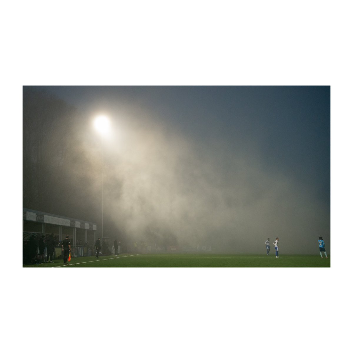 Maidenhead fans went all “Serie A” after their fourth yesterday and let off a black smoke bomb.