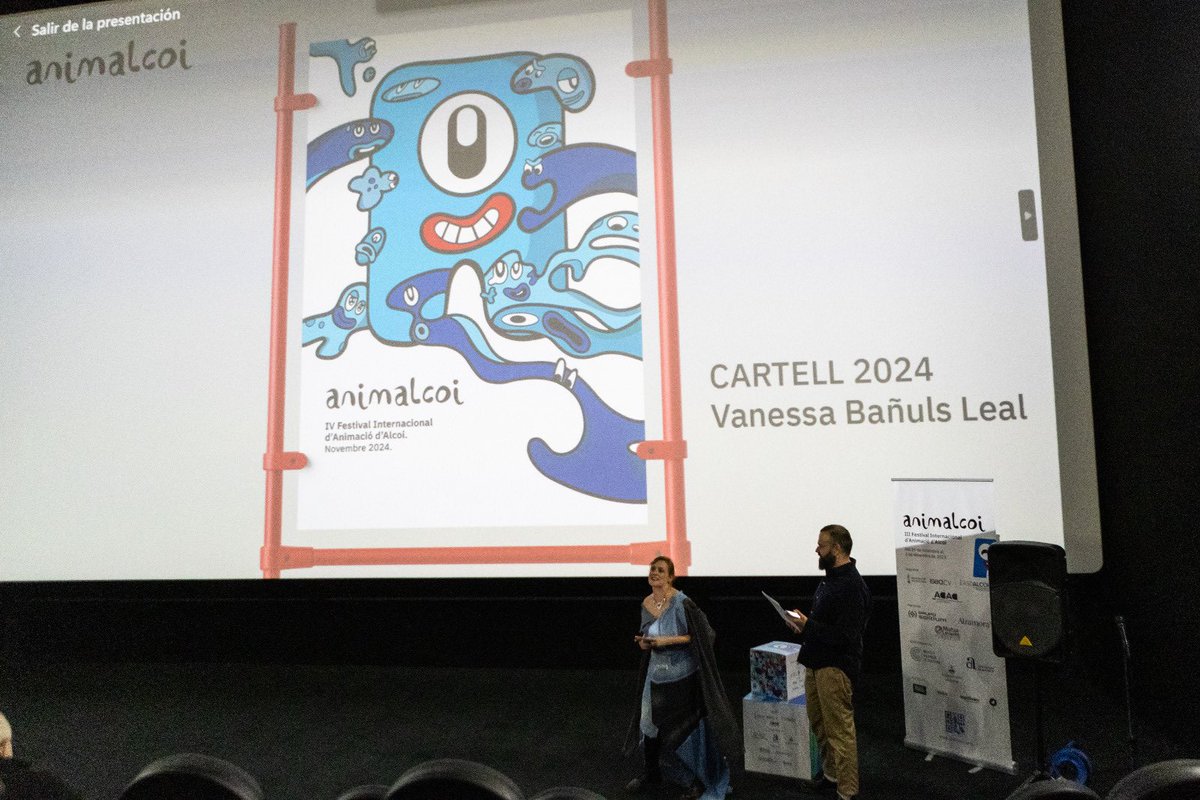 animalcoi's tweet photo. Aquest matí hem gaudit d'un meravellós acte de cloenda on hem anunciat el cartell que ens representarà en la propera edició.

Aquesta creació ix del cap de Vanessa Bañuls.👏🏼

I també volem fer una menció d'honor al càrtel dissenyat per Begoña González.

Gràcies!😍

📸@jes_orquadi https://t.co/d7xoJuo69R