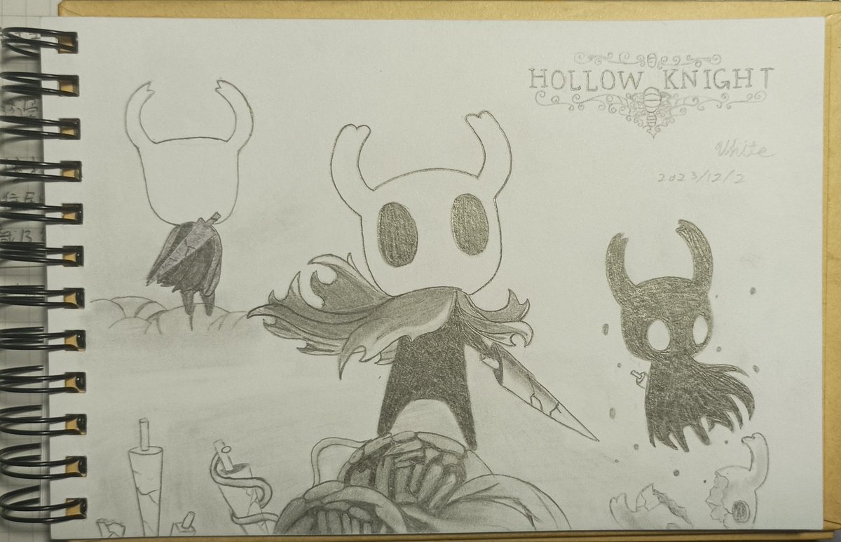 executor141's tweet image. 塗個小騎士，最近迷上空洞騎士，音樂跟劇情都好吸引人