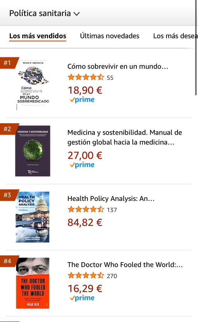 Thank you to everyone who has trusted in my work “Medicina y Sostenibilidad” for achieving second place on Amazon in the 'Health Policy' genre during its first week of release 🥹📚🌿#Cop28Dubai #cop28  @mitecogob @sanidadgob @Xunta @Tirant_ESP #medicinaysostenibilidad #HealthDay