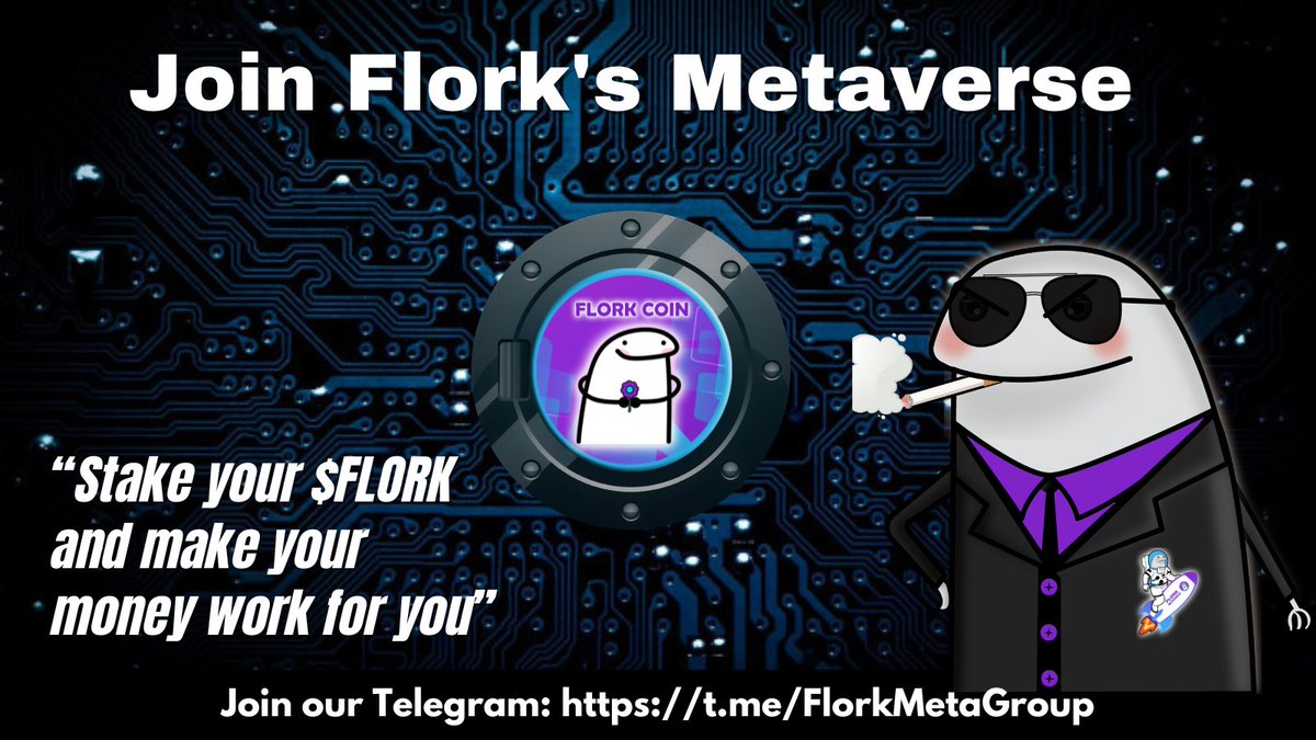 Join FLORK, the best DeFi project ever. 10% of supply for staking, 4,666,666,667% APR, no lockup fees. Stake, claim, and enjoy FLORK power. #FLORK #DeFi #Crypto #Staking #APR #Halving #Claim #Future
