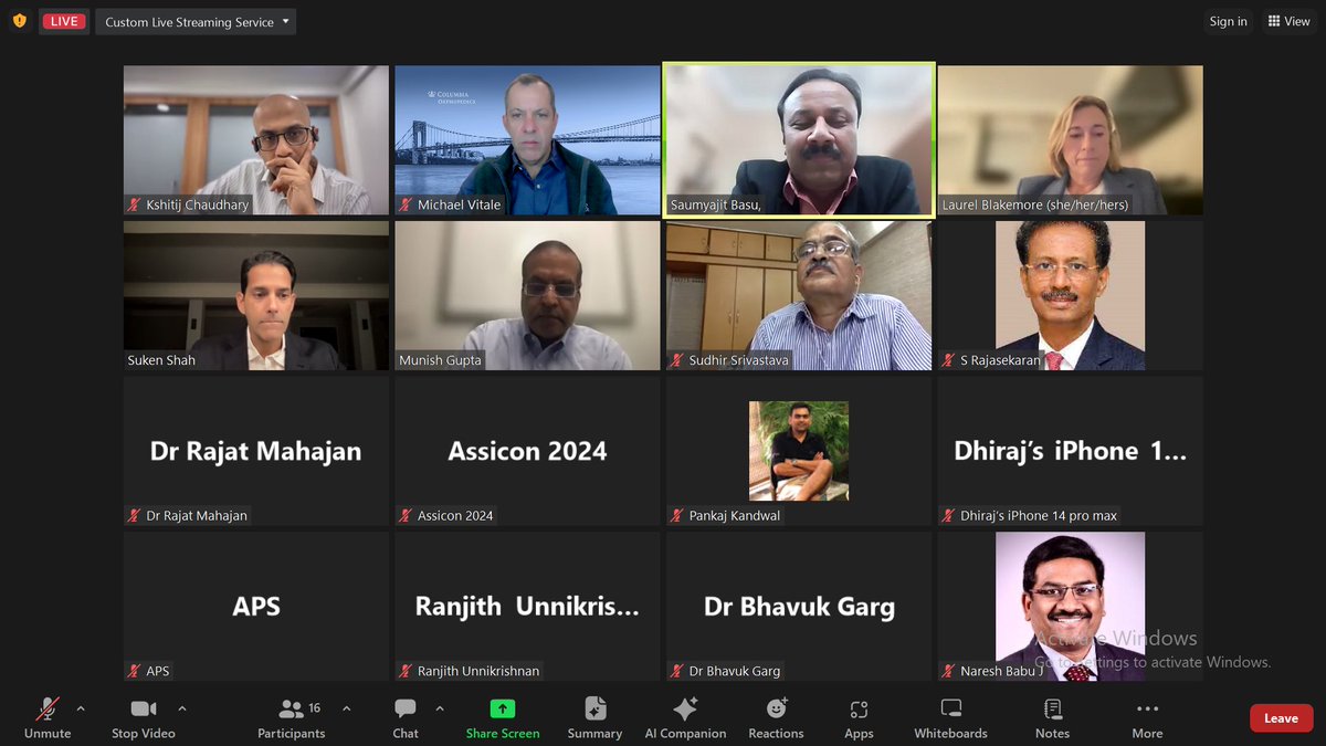 Nice to see so many spine colleagues and friends on this morning's Scoliosis Research Society Worldwide Course with the Association of Spine Surgeons of India. Great sharing of lessons learned treated complex spine deformity around the globe. @SRS_org @nyphospital @OrthoColumbia