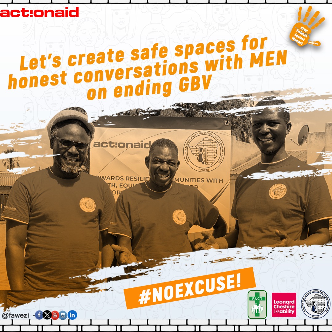 🟠 Engaging Men and Boys in the conversation.
➡️ Talking about violence against women and girls with men and boys is essential to changing attitudes and behaviors.
➡️ Let's create safe spaces for open and honest conversations.  
#NoExcuse #FAWEZI23 #16DaysOfActivism2023