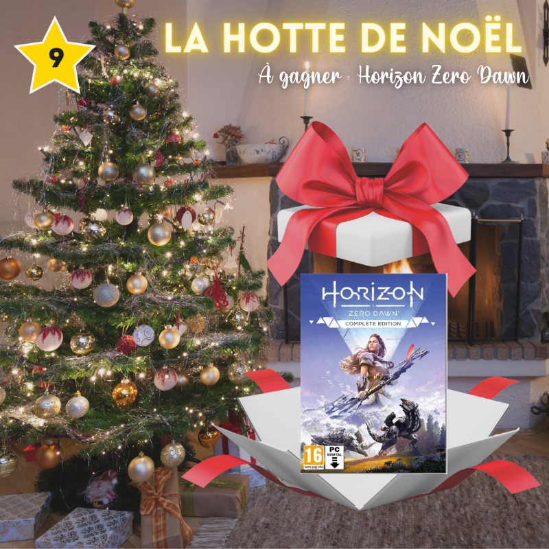 🎁 [𝐋𝐀 𝐇𝐎𝐓𝐓𝐄 𝐃𝐄 𝐒𝐂𝐓 | 𝐋𝐎𝐓 𝟗/𝟏𝟎] 🎁
Gagne le jeu Horizon Zero Dawn sur PC ! 

Pour participer ⬇️
- Follow @streamercaptown &amp; @SCTeSport
- Tag 2 potes en commentaire
- RT le tweet

Tirage au sort le 25/12 !

Bonne chance à tous 🍀

#concours #Noel2023