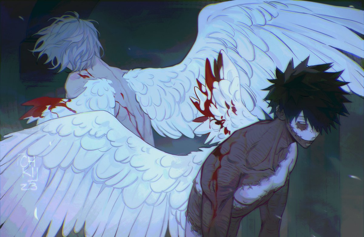 #dabi #shigaraki my art in villains zine 🕊️☁️