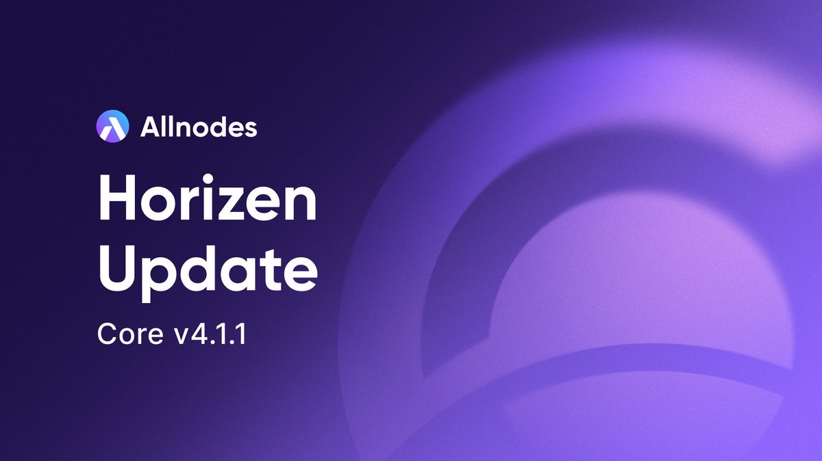 Allnodes (@allnodes) on Twitter photo #Allnodes has successfully updated <a href="/horizenglobal/">Horizen</a> Secure & Super Nodes to version 4.1.1. No action is required by our users. This upgrade is mandatory (hard fork on Dec 6, 2023) and contains minor changes.
⚙️ℹ️ Release & highlights: github.com/ZencashOfficia… #Allnodes has successfully updated <a href="/horizenglobal/">Horizen</a> Secure & Super Nodes to version 4.1.1. No action is required by our users. This upgrade is mandatory (hard fork on Dec 6, 2023) and contains minor changes.
⚙️ℹ️ Release & highlights: github.com/ZencashOfficia…