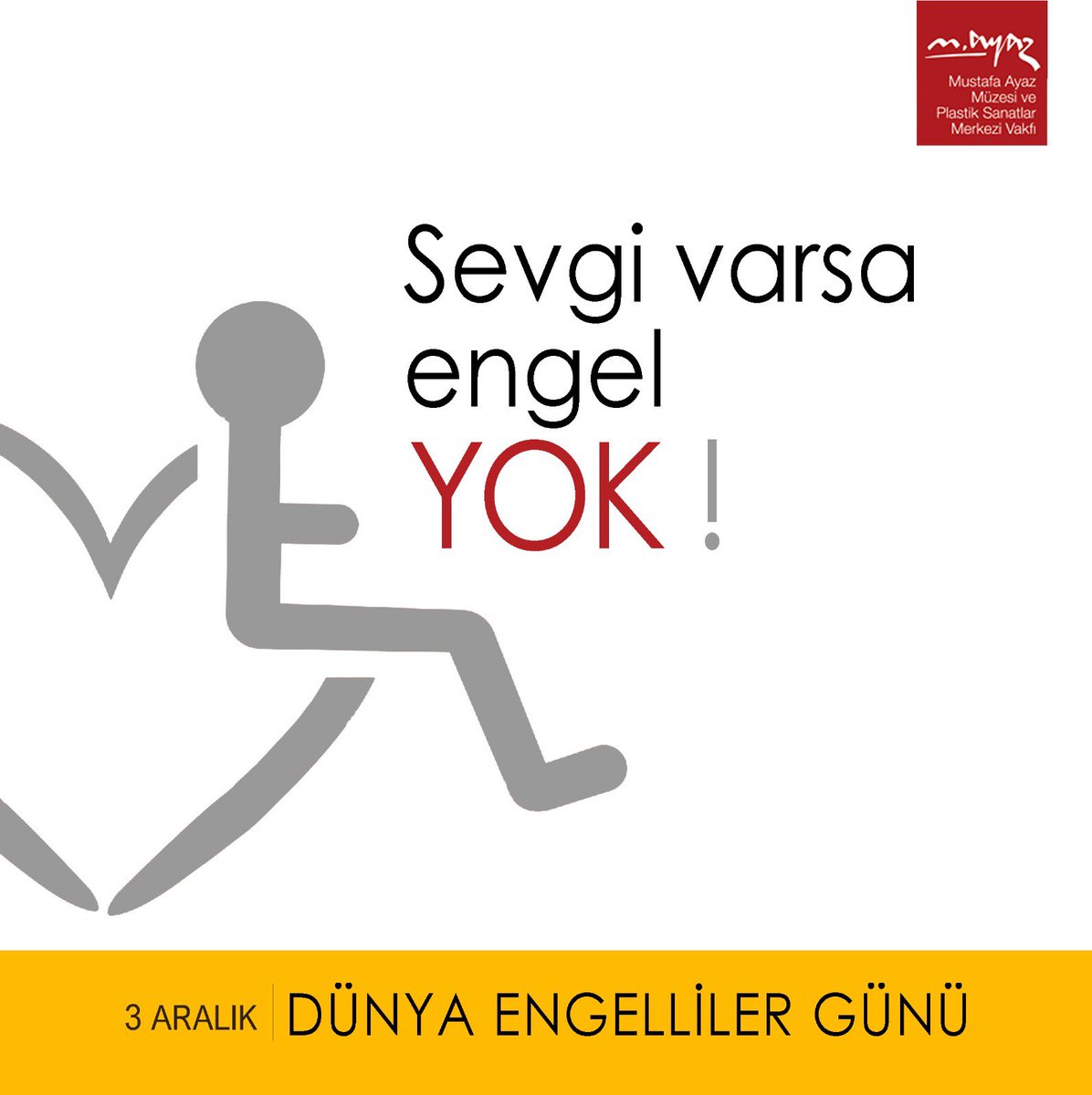 “Sen, kalbini taşıdığını sanırsın. Oysa, kalbin seni taşımaktadır. Sevgi ve umutla...' #tayfuntopaloğlu 

#3aralıkdünyaengellilergünü #3aralıkdünyaengellilerfarkındalıkgünü #engellilerhaftası #internationaldayofpersonswithdisabilities #worlddisabilityday