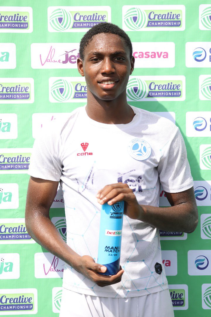 TCC_League's tweet photo. Man of the match winners
Kparobo Arierhi (Beyond Limits)
Oludele Enitan (Imperial)
Lateef Abdulazeez (Real Sapphire)
#BYLDSC #SPOIMP #RESESC #TCCLeague24 https://t.co/79Qnbkq4gK
