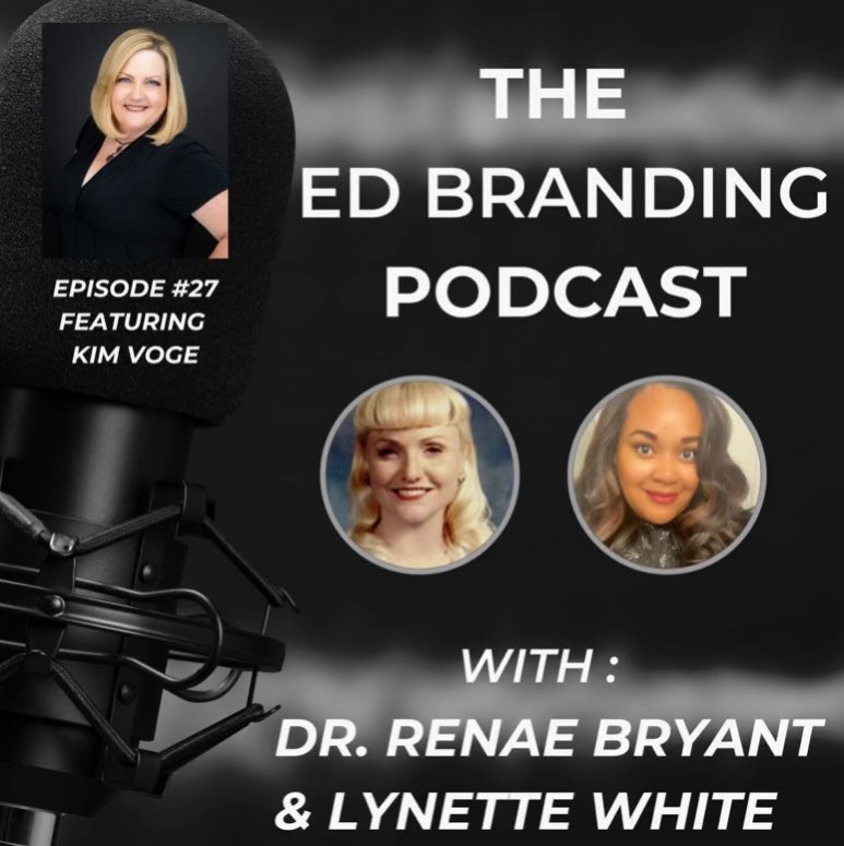 DrRenaeBryant's tweet image. Episode #27 of the #EdBranding Podcast features @dbc_inc international educator, speaker and #DeployingEduprotocols author Kim Voge. Great conversation around her eduprotocols, professional learning, international education, asynchronous learning and more! @KVoge71…