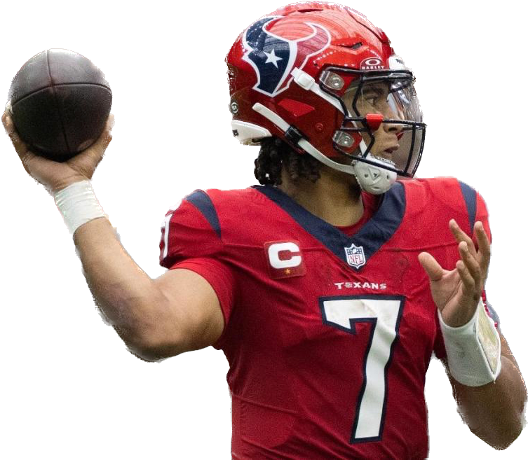 Playertotals's tweet photo. C.J. Stroud PlayerProps Odds #Week13 🚨#PropOdds #Fantasyfootball

#BestOdds 🏈 #Texans 

Passing Yards: 260.5 #Pointsbet 
Passing TDs: 1.5 #Fanduel 
Rushing Yards: 8.5 #DraftKings 
Anytime TD: +600 #Caesars  
First TD: +2300 #Fanduel 

✅Stroud's Lines: https://t.co/VhhvujrC29 https://t.co/bEmyVSrq6N