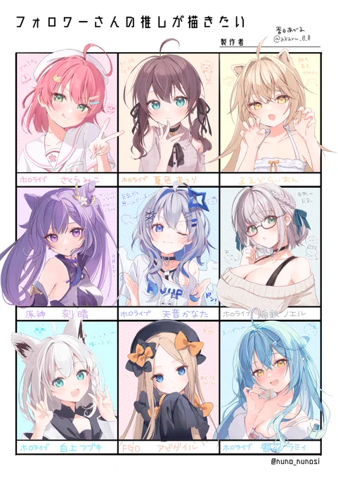 そのいち! リプありがとうございました #フォロワーさんの推しが描きたい