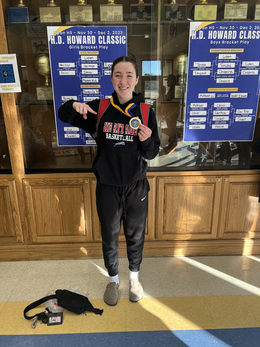Congratulations to <a href="/GraceSween2024/">Grace Sweeney</a> for making the All-Tournament team at the 2023 HD Howard Classic! This multi-sport athlete does it ALL and we are so proud she’s a Jaguar! ❤️💙🏀🐆 #ATM #GD2BAJ #MISDProud #TXHSGBB #ihss #txhshoops #TABCHoops <a href="/MidloHeritage/">Heritage HS</a> <a href="/MISD_Athletics/">Midlothian ISD Athletics</a>