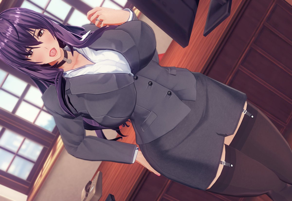 #催眠
オ〇ニーをした日の翌日はノーパンで出社する催眠状態の紫恩ママン
どのようなオ〇ニーであったかを事細かに説明しながら脱衣していくが、ブラを脱ぐと正気に戻る

仕事を進めるとそれに比例して徐々にムラムラしてくる

退社と同時に会社での脱衣のことだけを忘れて再び催眠状態に 