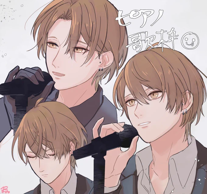 社長の歌声聴いてたら描きたくなってしまった#加画美 