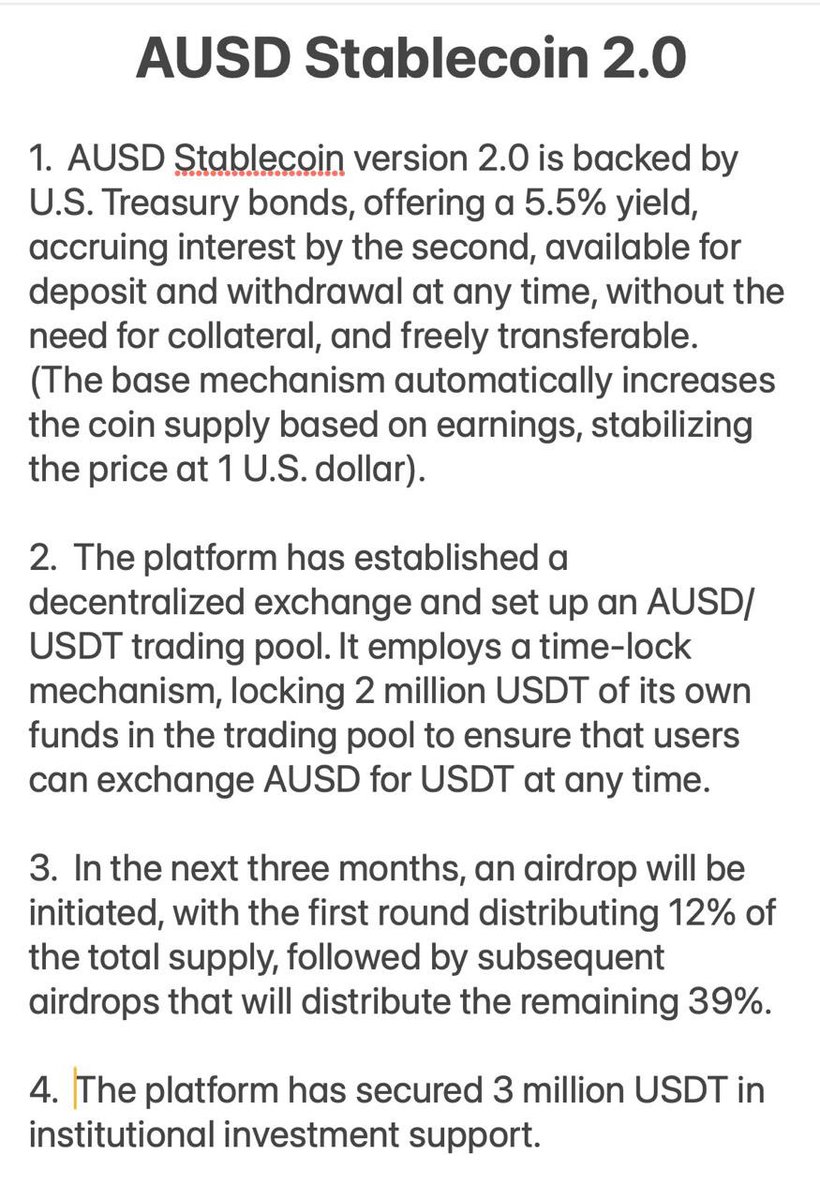 AUSD Stablecoin 2.0