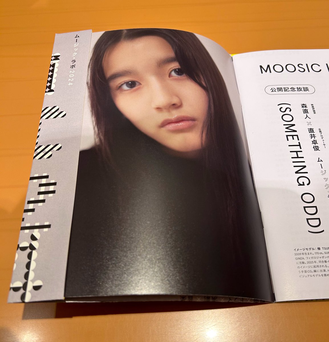 seimiya0307's tweet photo. 今年もムーラボのフライヤーで、
パンフ用ブックカバーを作りました。

#MOOSICLAB2024 
#somethingodd
#椿 https://t.co/fJt1jrHt9L