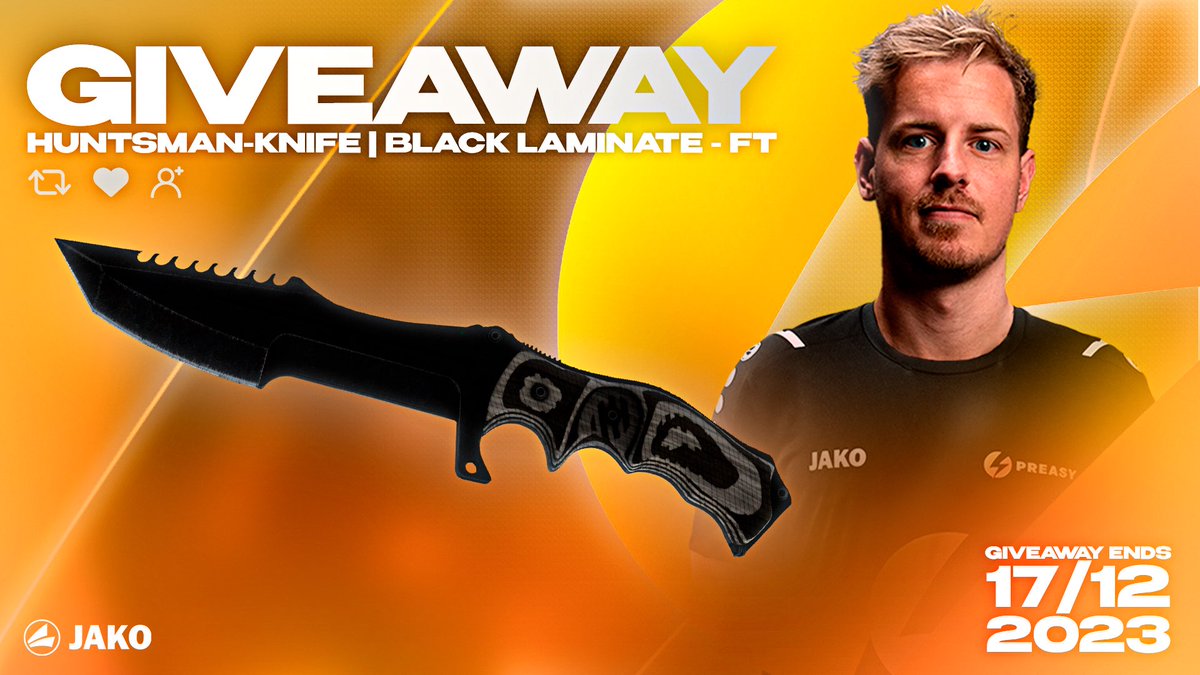 Preasy Esport 🇩🇰 (@preasyesport) on Twitter photo GIVEAWAY 🎁
To win this sleek Huntsman Black Laminate you just need to:
✅ Like and repost
✅ Follow <a href="/PreasyEsport/">Preasy Esport 🇩🇰</a>
✅ Follow <a href="/roeJcsgo/">Fredrik Røj</a>
#EasyPreasy ⚡️ GIVEAWAY 🎁
To win this sleek Huntsman Black Laminate you just need to:
✅ Like and repost
✅ Follow <a href="/PreasyEsport/">Preasy Esport 🇩🇰</a>
✅ Follow <a href="/roeJcsgo/">Fredrik Røj</a>
#EasyPreasy ⚡️