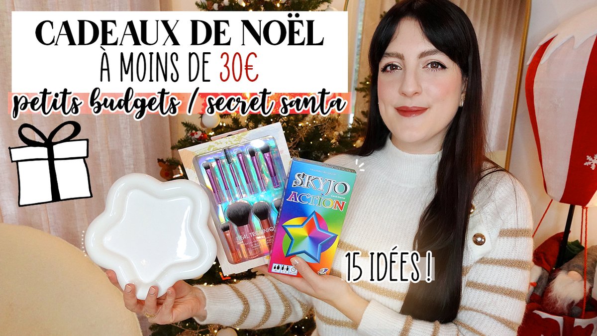LOdoesmakeup's tweet photo. https://t.co/hNLKcdbTBV Nouvelle vidéo en ligne : Idées de cadeaux de Noël à moins de 30€ ! 🎄 Petits budgets 🎁 &amp; Secret Santa 🎅🏼 

#noel2023 #Cadeaux #GiftGuide #Noël #Petitsbudgets https://t.co/gjTClb9nk9
