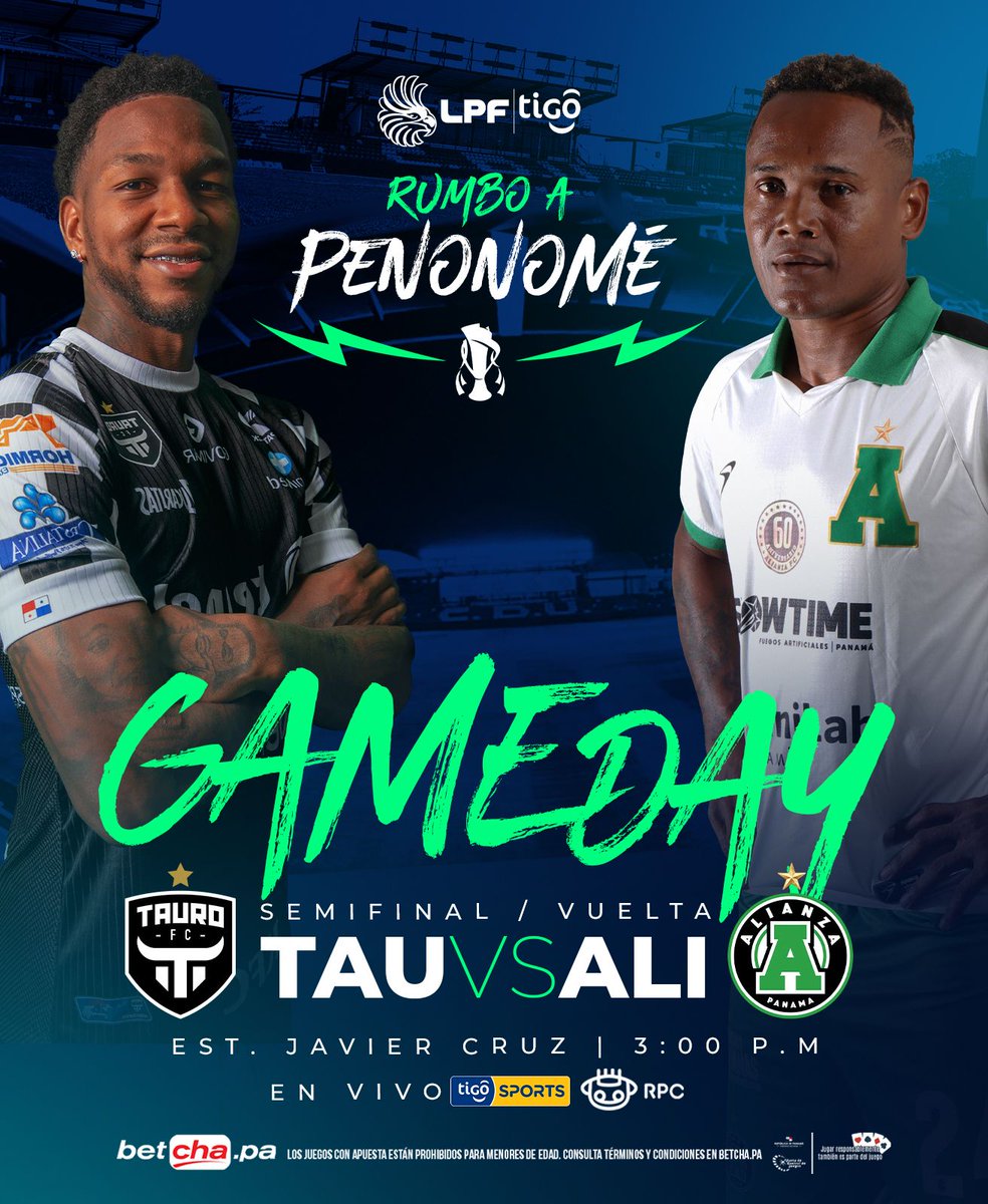LPFpanama's tweet photo. ¡GAME DAY!🗓️
Este es el partido de semifinales que tendremos hoy domingo 3 de diciembre 🔥
#TodosXLaCopa https://t.co/o5xnau4p1P