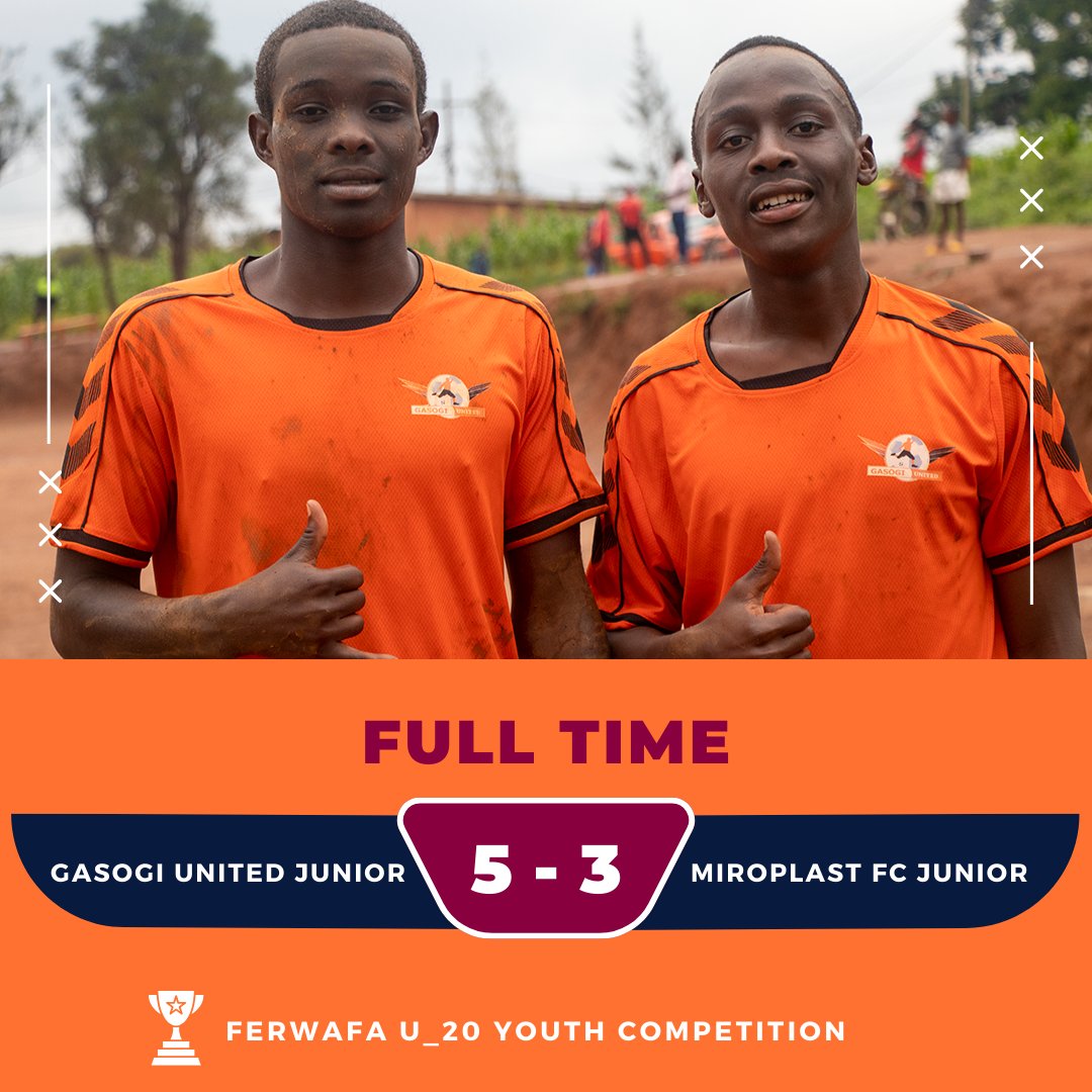 gasogi_united's tweet photo. Ferwafa U20 Youth Competition Day 6
Gasogi United Jr 5_3 Miloplast Jr https://t.co/pGED4KW16N