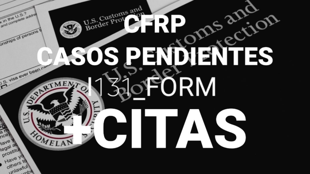 Pedimos #mascitascfrp para los casos con i131 en la <a href="/USEmbCuba/">Embajada de los Estados Unidos en Cuba</a> #SOSCFRP solucionen la cbp con i134A y los casos q quedaron con entrevista antes del cierre de la embajada 

<a href="/USCIS_es/">USCIS Español</a>
<a href="/USCIS/">USCIS</a>
<a href="/DHSgov/">Homeland Security</a>
<a href="/CBPMarkMorgan/">CBP Mark Morgan</a>
<a href="/CBP/">CBP</a>
<a href="/SecMayorkas/">ARCHIVED: Secretary Alejandro Mayorkas</a>
#CFRP