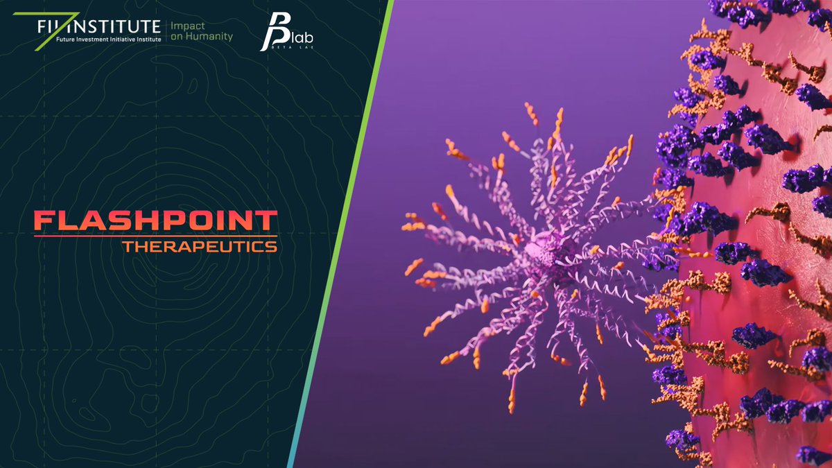 Through our partnership with @BetalabSA , FII Institute has welcomed a variety of exciting #deeptech #startups into our community. Announcing its partnership with Beta Lab at FII7, Flashpoint Therapeutics is an American company designing potent #cancer immunotherapies that