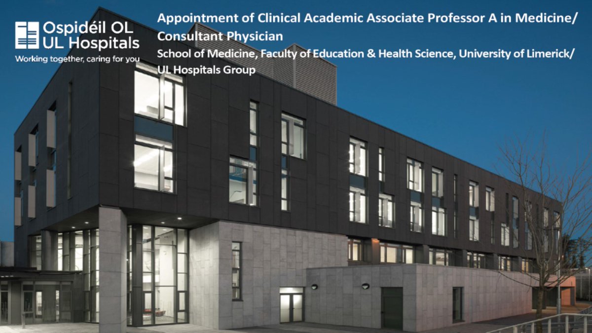 📢New exciting opportunity for Associate Professor in Medicine/Consultant Physician👨‍🎓@MedicineAtUL @ULHospitals. Tremendous and exciting growth phase! Come join our fab team! @RCPI_news @HSELive @IrishNephSoc @RCPhysicians @UL @austingstack 👉👉 universityvacancies.com/university-lim…