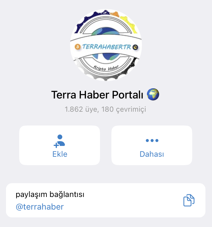 TerraHaberTr's tweet photo. Twitter haber akışımızı takipte zorlananlar için Telegram Sayfamız iyi bir alternatif...

#LUNC ve #USTC haberlerimizin tamamına Telegram adresimizden de ulaşabilirsiniz.

👉 https://t.co/hAYykim4rr 👈 (Linke tıklayı ve ücretsiz katılın)

Telegram sayfamız da sadece haberleri paylaşıyoruz; sohbete kapalı. Güzel bir veritabanı oldu.

✅Gün içerisinde haberleri takip etmemiş olabilirsiniz; 5 dk Telegram hesabımız da göz gezdirerek tüm gelişmelere ulaşabilirsiniz.

💠 Kripto konusunda birçok hesap var ancak biz farklı olmaya çalışıyoruz; çeşitlerin daha da artması lazım. ✨

$LUNC $USTC #LUNA #BTC