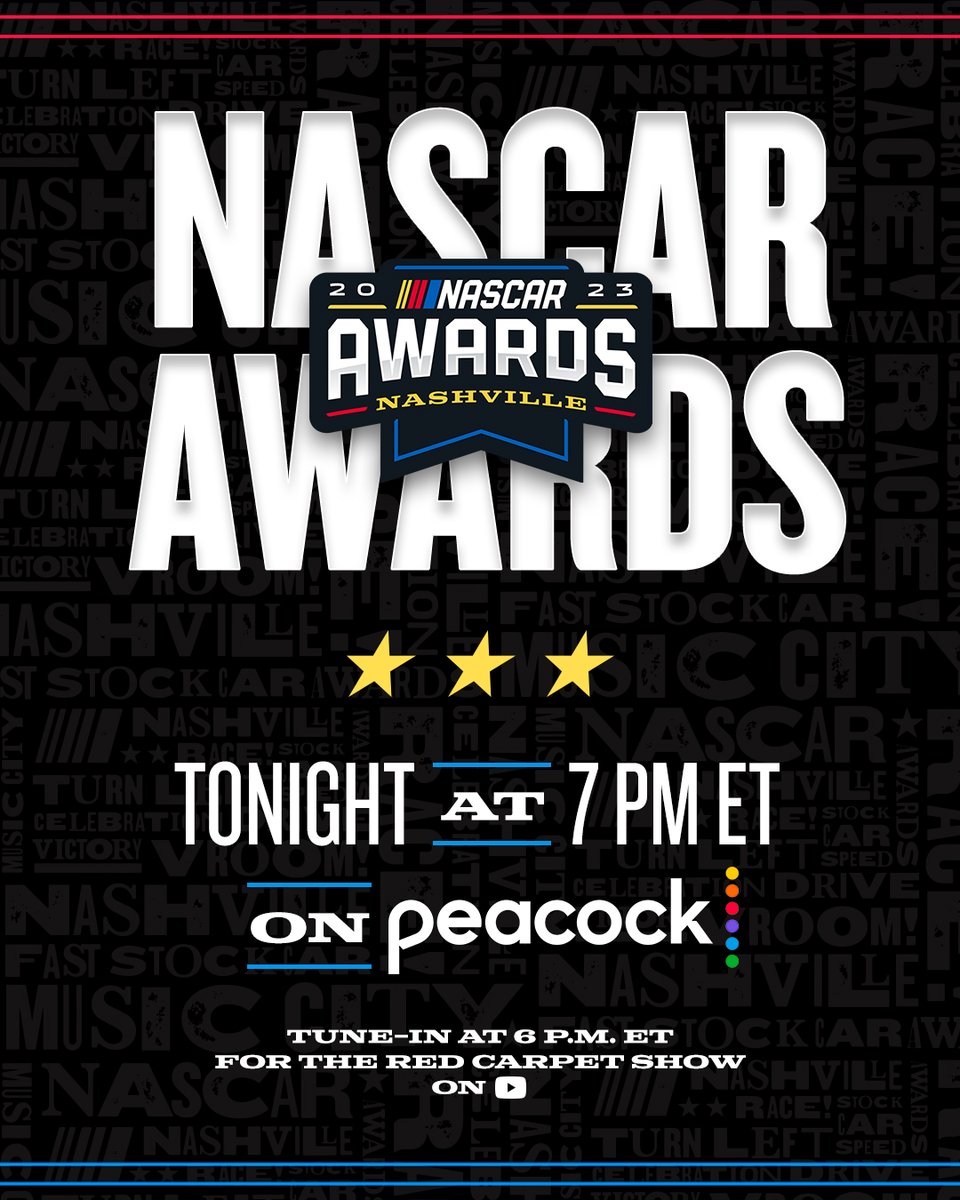 We put a bow on a stellar 2023 season tonight with the #NASCARAwards on @peacock!