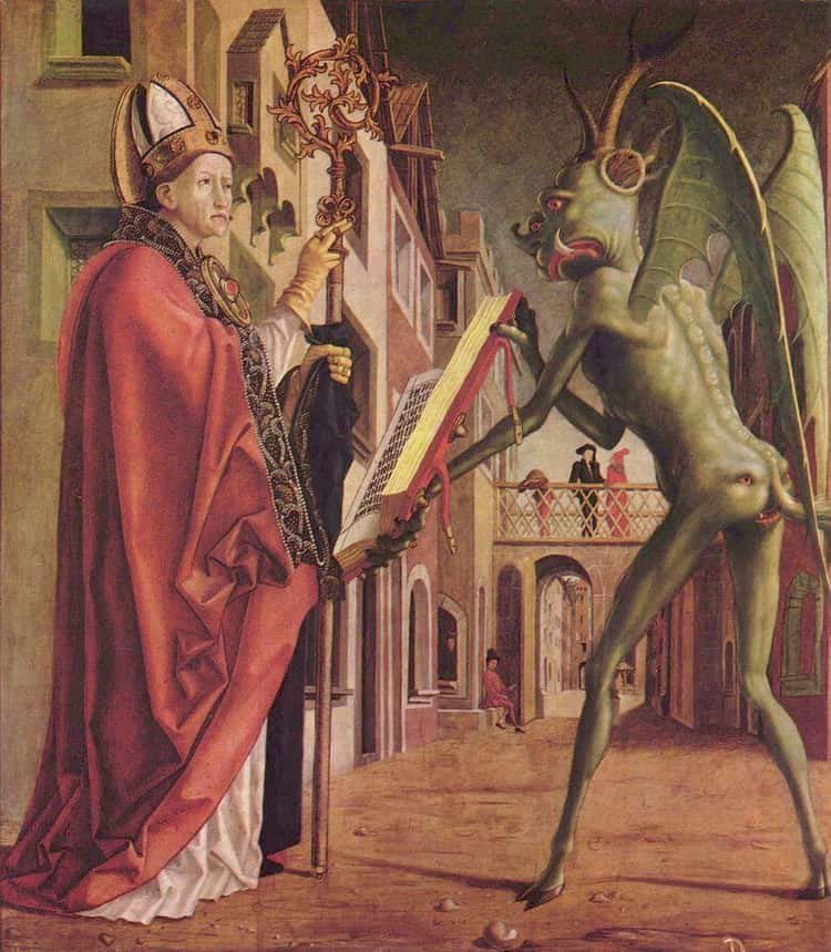 danaan_elena's tweet image. XVth Century oil painting depicting a Vatican Pope signing a contract with a winged Ciakahrr. Was it the Pindar, that was rumoured to be hiding below the Vatican?