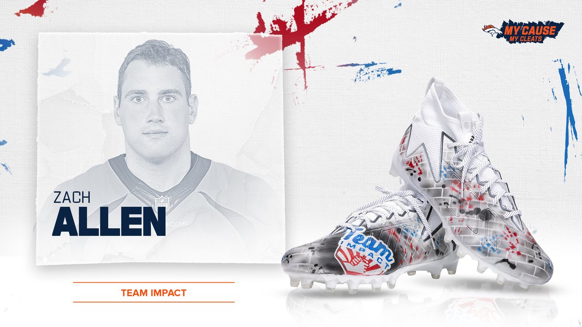 .@Broncos players will be wearing customized cleats representing causes they care most about when they take the field for #DENvsHOU today. Check out what our players chose for their #MyCauseMyCleats » bit.ly/3OZARDN