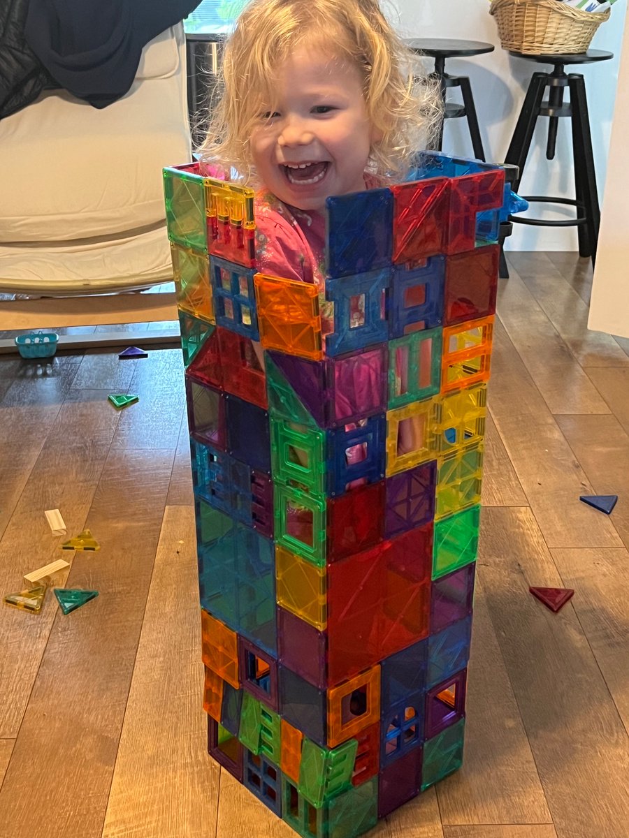 GueronNoa's tweet image. My kids came up with a new task that measures persistence, cooperation, inhibition, fine motor skills and more 😁 #OurLabTab
