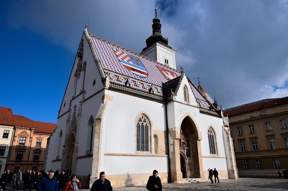 NObuljen's tweet photo. Na 1.nedjelju Došašća, blagoslovljena je obnovljena crkva sv. Marka➡️baštinski simbol Zagreba i Hrvatske. @VladaRH je putem @min_kulture_hr osigurala više od  6,3 ml € za cjelovitu obnovu. https://t.co/G17QJYxpIw