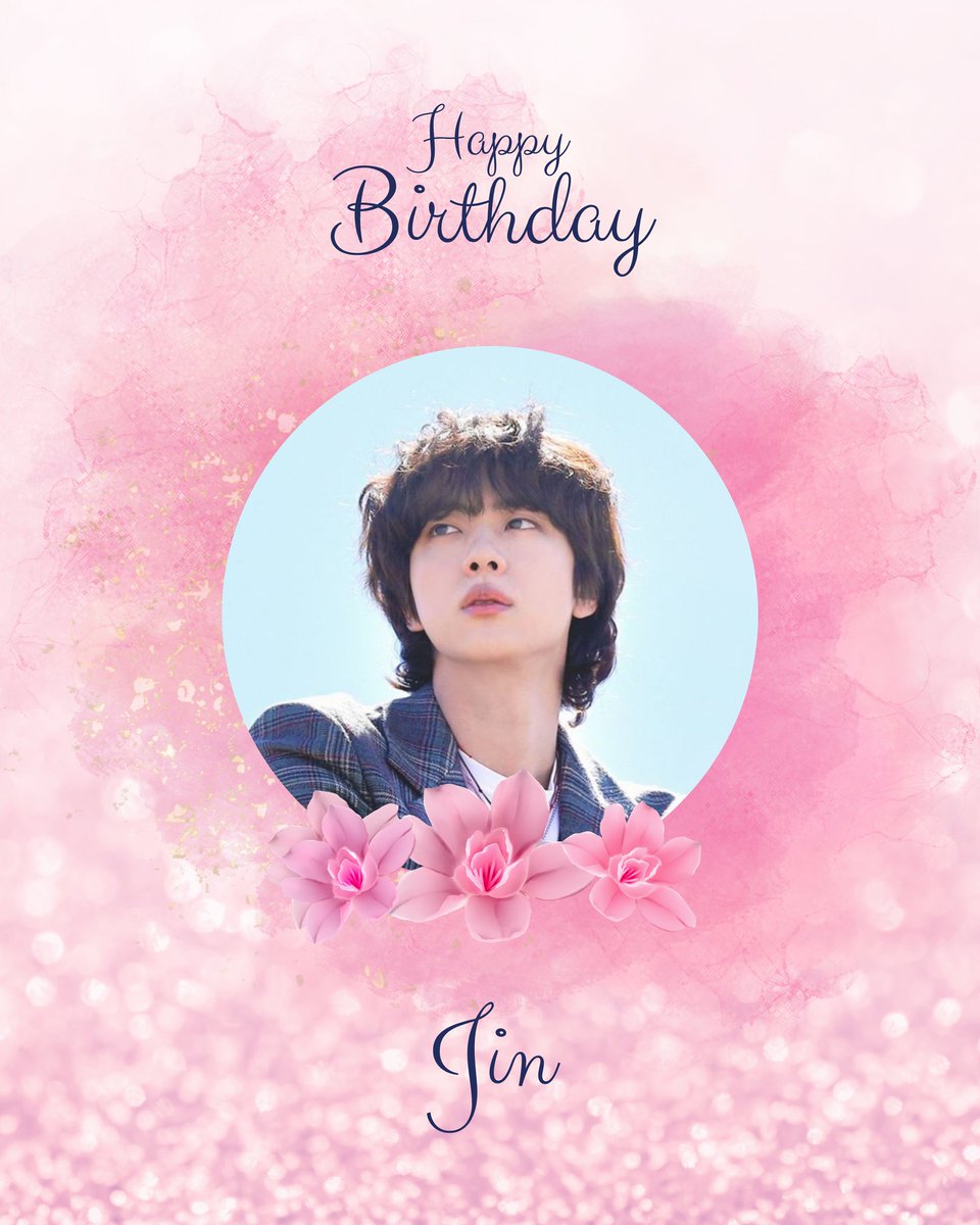 Happy Birthday Jin, Jwan, Mr. WWH, Seokjinnie, May the fluttering snowflakes that reach you quickly, bring with it ARMY’s promise that we will stay, forever. Past the edge of cold winter, until the spring day comes again. Till the beginnings of summer, where we will meet again.…