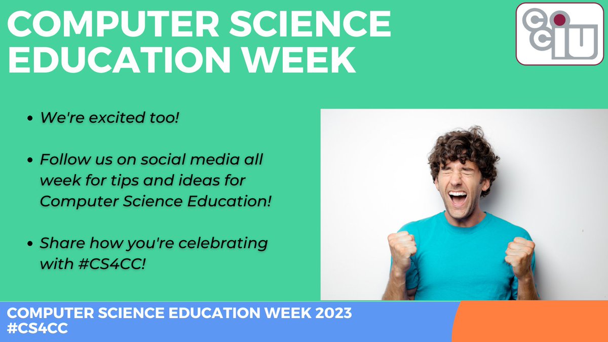 Happy #CSEdWeek 2023! This week we will be celebrating Computer Science education by sharing some of our favorite resources!
Participate with us and share how you’re celebrating by using #CS4CC to share what CS education looks like throughout Chester County 💻 #CCIUInnovates