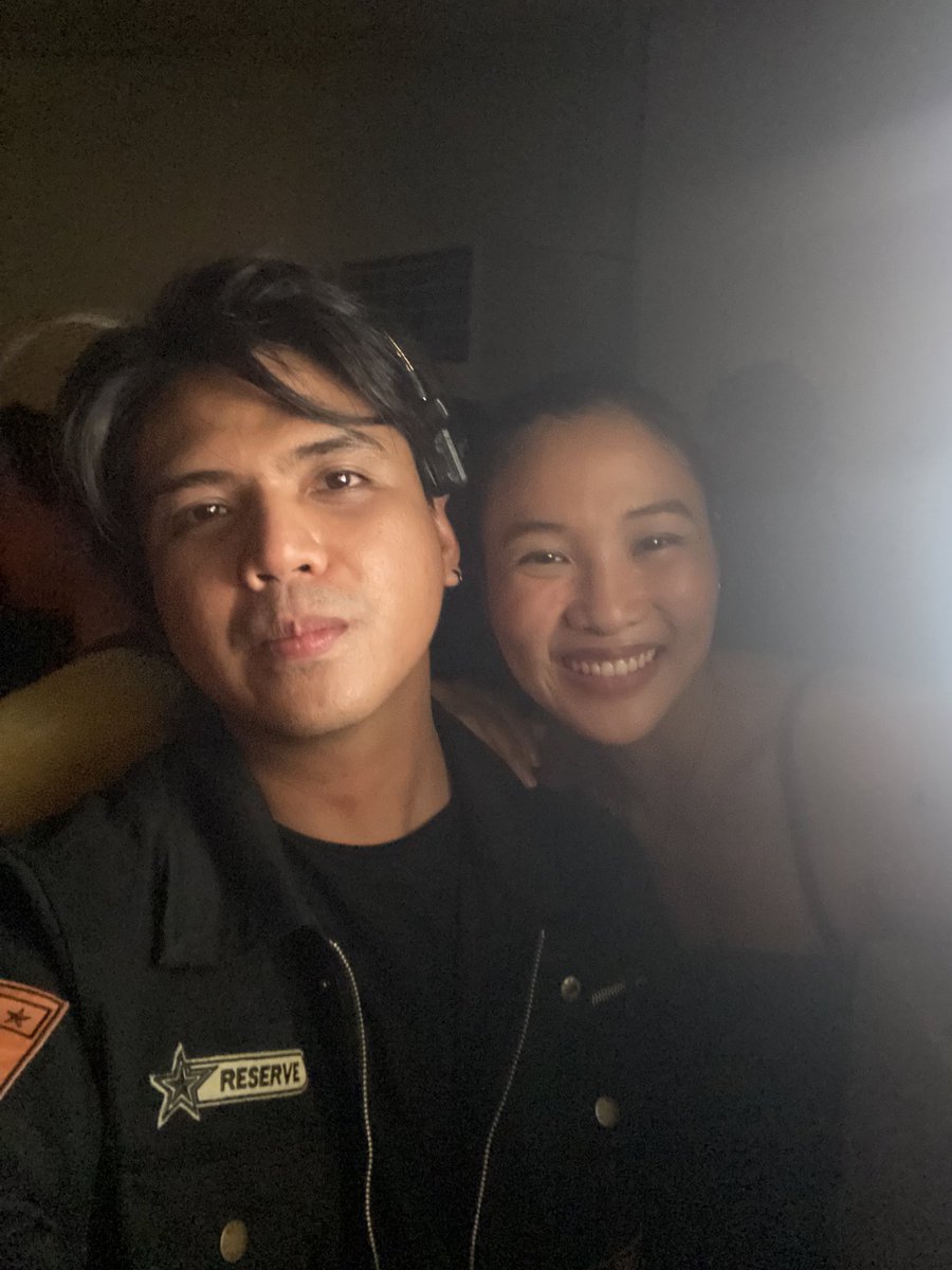 With Cinemalaya 2023 Best Actress Pat Tingjuy last Thursday at Unique Salonga’s ‘Daisy’ album tour kick-off. Accommodating guests and doing v.o. at the same time + inom-inom din lol