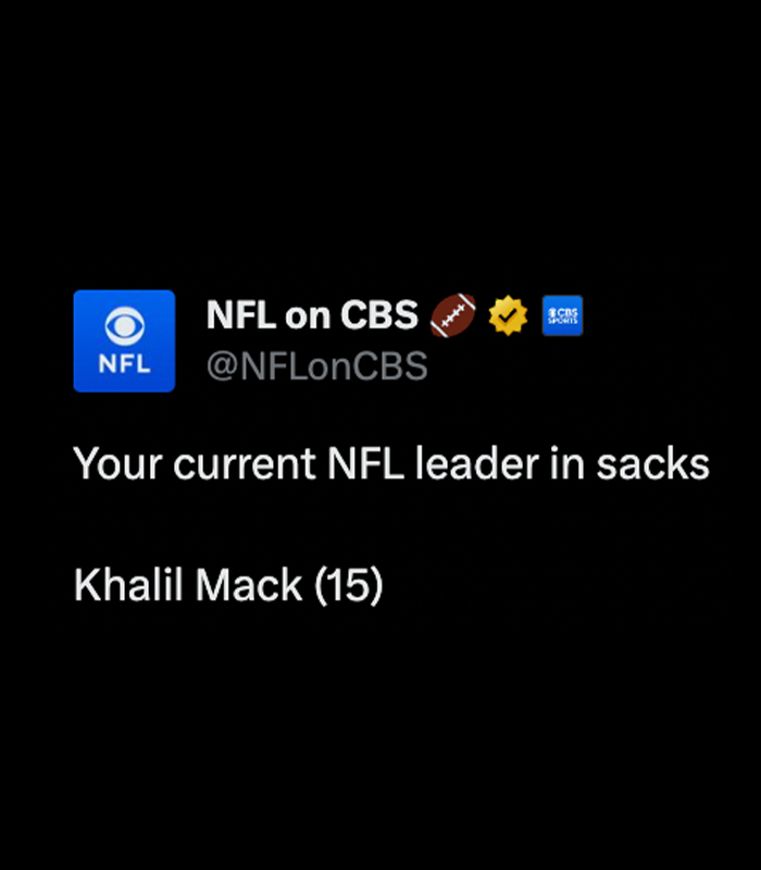 chargers's tweet photo. khalil mack appreciation tweet https://t.co/L4xsEpCWEG