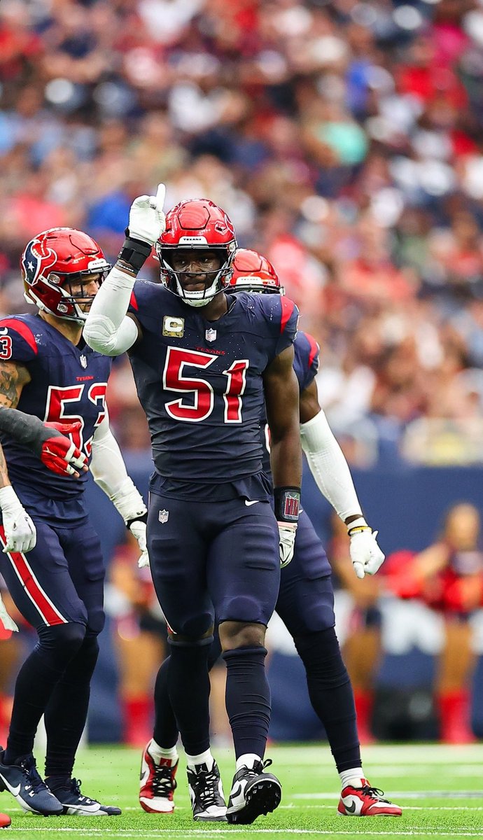PatTalksTexans's tweet photo. Will Anderson Jr so far today:

2️⃣Sacks
2️⃣TFL
5️⃣Tackles
4️⃣ QB Hits 
7️⃣ Pressures

1️⃣ Tipped pass that lead to an INT

1️⃣ Tipped Punt that lead to great field position. 

CC: @firstroundmock https://t.co/Tzg0dO7t7q