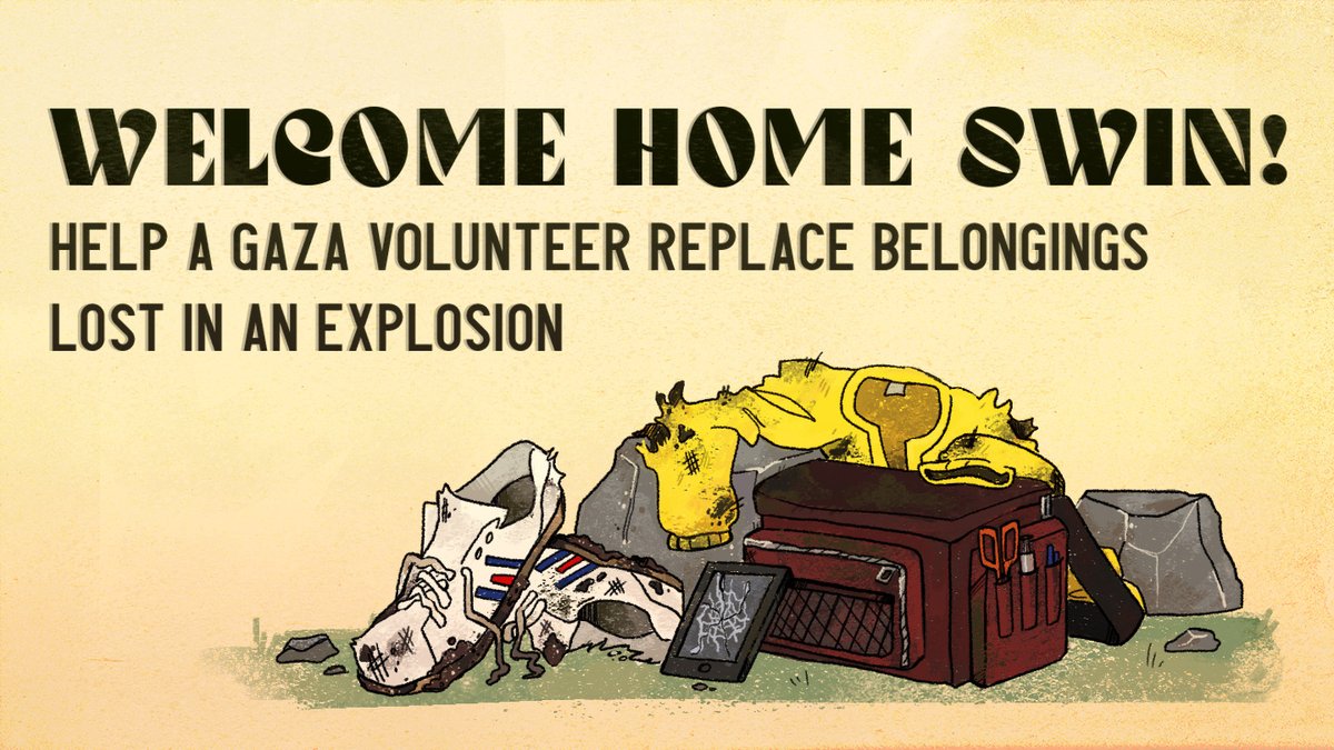 Chassie (@classychassiss) on Twitter photo Hey there! <a href="/Distealart/">Disteal 🇵🇸</a> and I are running a crowdfund for our friend, who recently got back from doing medical volunteering. Consider donating + sharing!
Fundraiser by Harry Smith : Help a Gaza volunteer replace her lost belongings! gofund.me/e751ed3b Hey there! <a href="/Distealart/">Disteal 🇵🇸</a> and I are running a crowdfund for our friend, who recently got back from doing medical volunteering. Consider donating + sharing!
Fundraiser by Harry Smith : Help a Gaza volunteer replace her lost belongings! gofund.me/e751ed3b