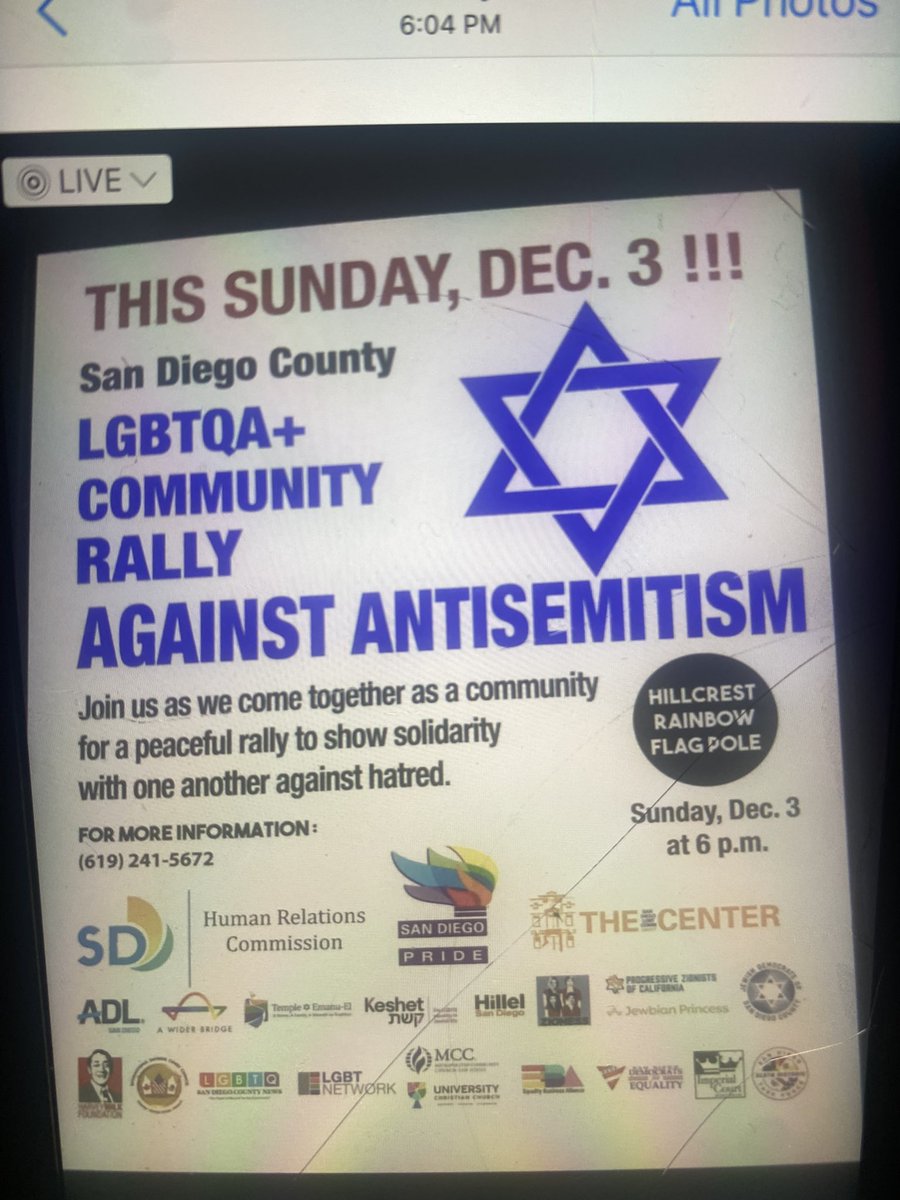 San Diego lgbt leads the way on fight anti Jewish bigotry.  HARVEY MILK was killed because Dan White hated Jews And Gays.