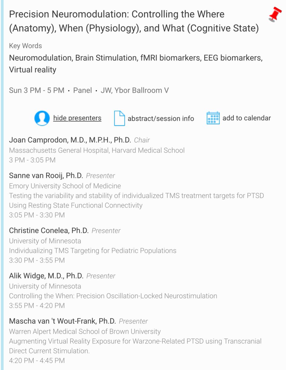 Intriguing discussions at #ACNP2023's precision #neuromodulation session, exploring cutting-edge advancements in understanding and targeting neural circuits. @ACNPorg