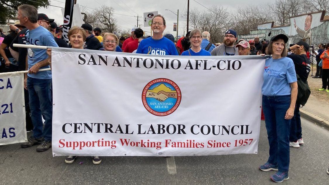 ✅ | The San Antonio AFL-CIO Central Labor Council has called for a #CeasefireNOW. 36 local unions and over 30,000 member households are represented by the council.