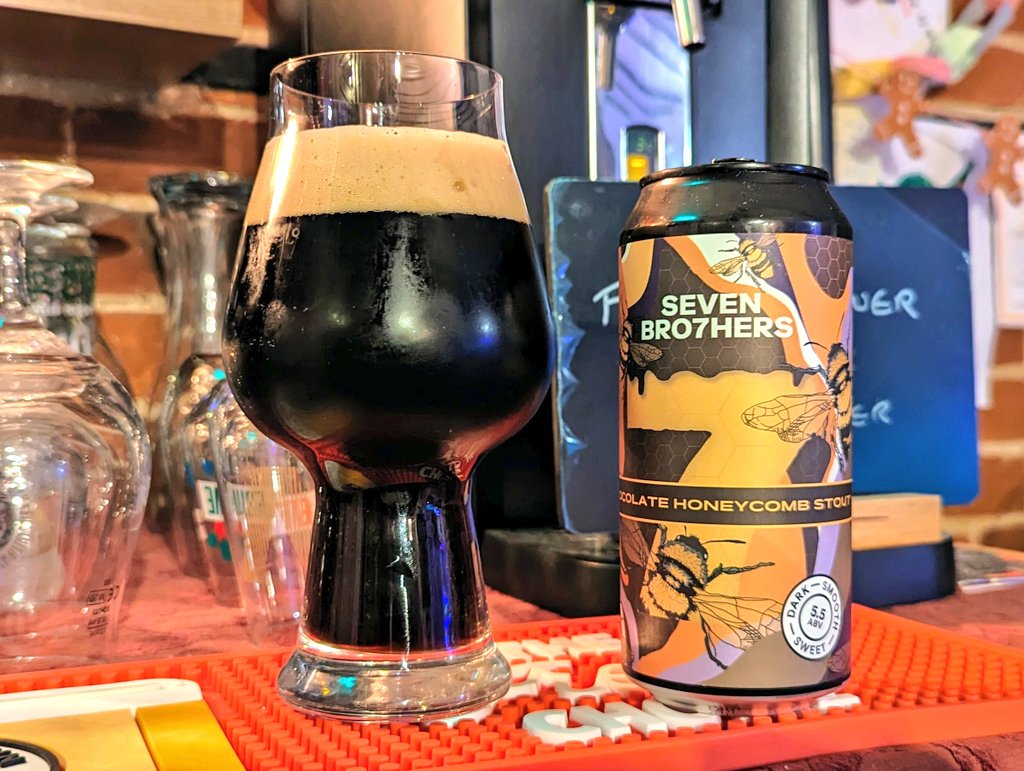 𝕭𝖊𝖊𝖗𝕳𝖚𝖓𝖙𝖎𝖓𝖌𝕾𝖙𝖔𝖗𝖒𝖙𝖗𝖔𝖔𝖕𝖊𝖗🍻 (@beerhunter74) on Twitter photo Day 3 of the <a href="/SEVENBRO7HERS/">SEVEN BRO7HERS BREWING CO.</a> #AdventCalendar
Chocolate Honeycomb Stout
Sweet, chocolatey with a slight honeycomb flavour coming through.
A crunchy bar liquified & put in a can. 😋 Day 3 of the <a href="/SEVENBRO7HERS/">SEVEN BRO7HERS BREWING CO.</a> #AdventCalendar
Chocolate Honeycomb Stout
Sweet, chocolatey with a slight honeycomb flavour coming through.
A crunchy bar liquified & put in a can. 😋