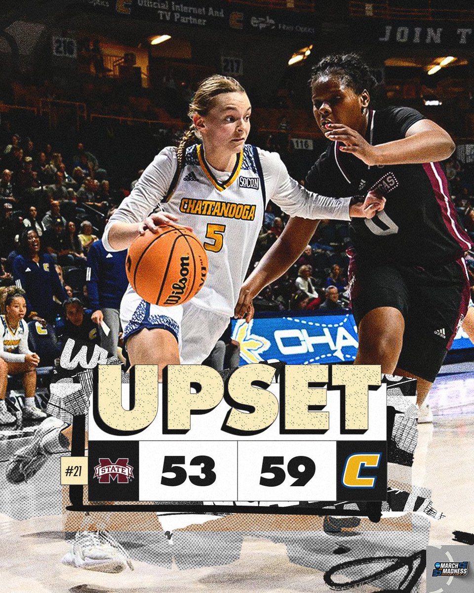 Chattanooga on 🔝

<a href="/GoMocsWBK/">Chattanooga WBB</a> takes down No. 21 Mississippi State! 

#NCAAWBB