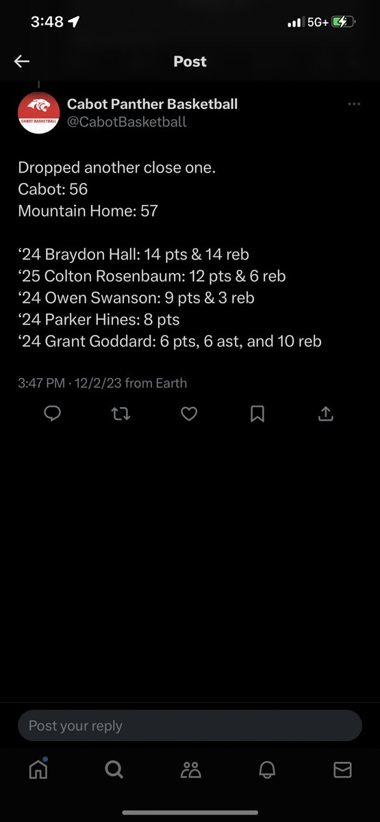 BraydonH13's tweet photo. Stats for the last four games! @GradyMajors @big73miller @coachlthornton https://t.co/E3N1OLmeMv