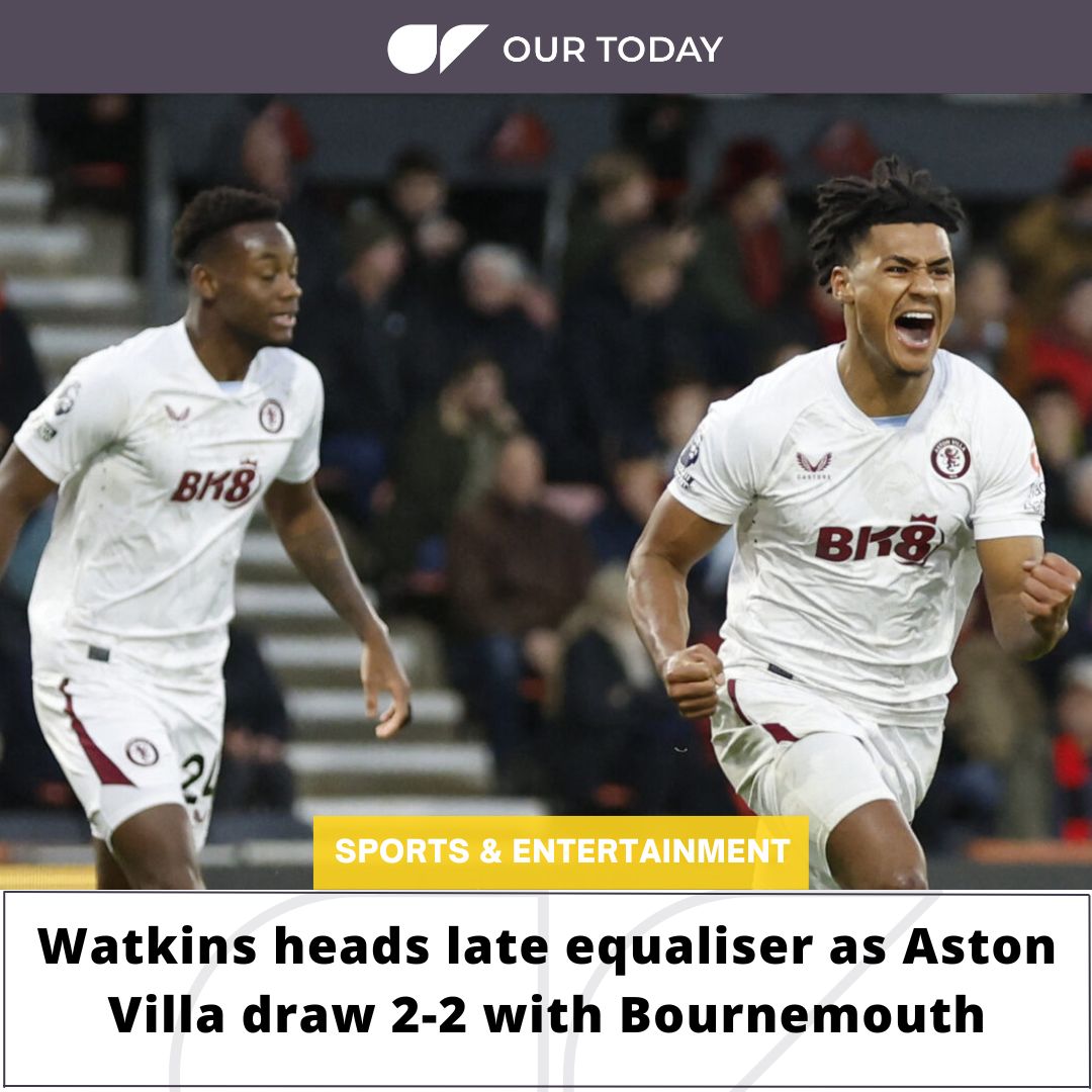 Football: Soccer-Watkins heads late equaliser as Aston Villa draw