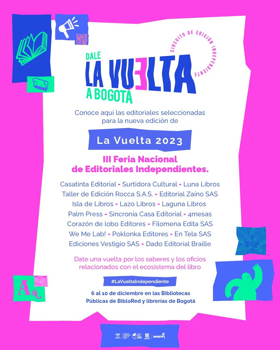 PoklonkaEd's tweet photo. Ya llega #LaVueltaIndependiente
Nos vemos desde el próximo miércoles 6 en la Biblioteca Pública Virgilio Barco! No se la pierdan. https://t.co/G8TX14gZU9